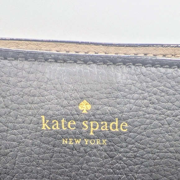 NWOT 3 Pocket Kate Spade Black Spiked Leather Handbag - Picture 7 of 7